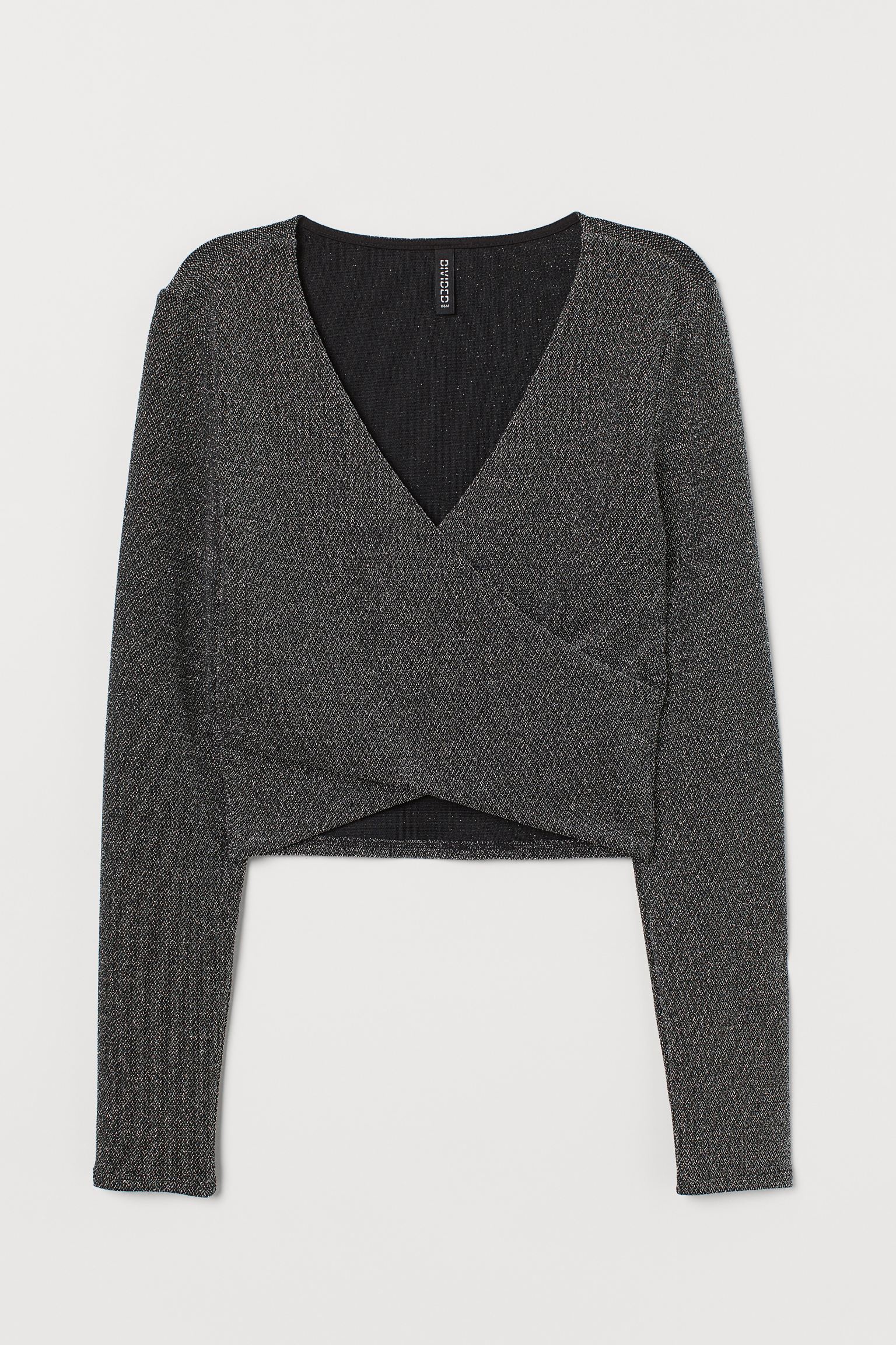 

Блуза H&M  черно серебряный 14077925170, Блуза H&M L черно серебряный 14077925170