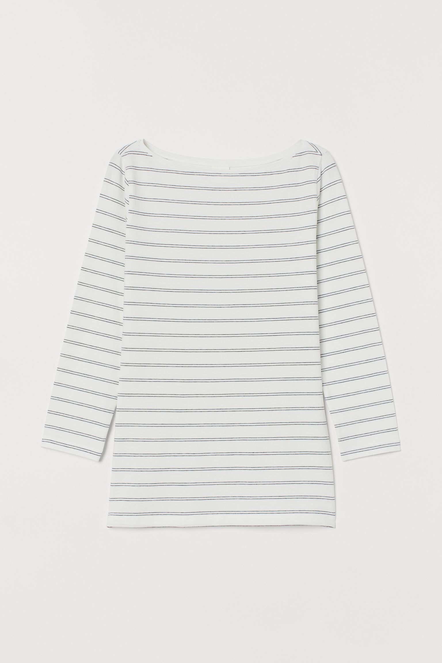 

Лонгслив H&M S белый черная полоска 26067679250