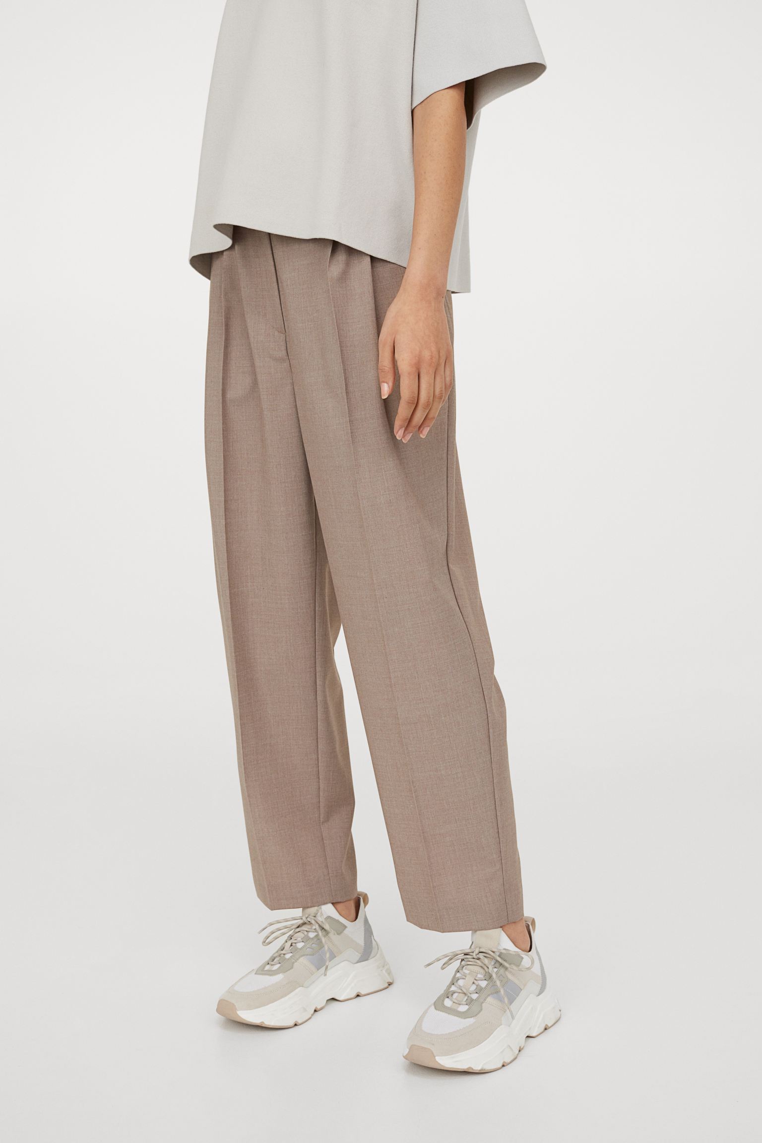 

Брюки H&M  темно бежевый 28059097212, Брюки H&M 36 темно бежевый 28059097212