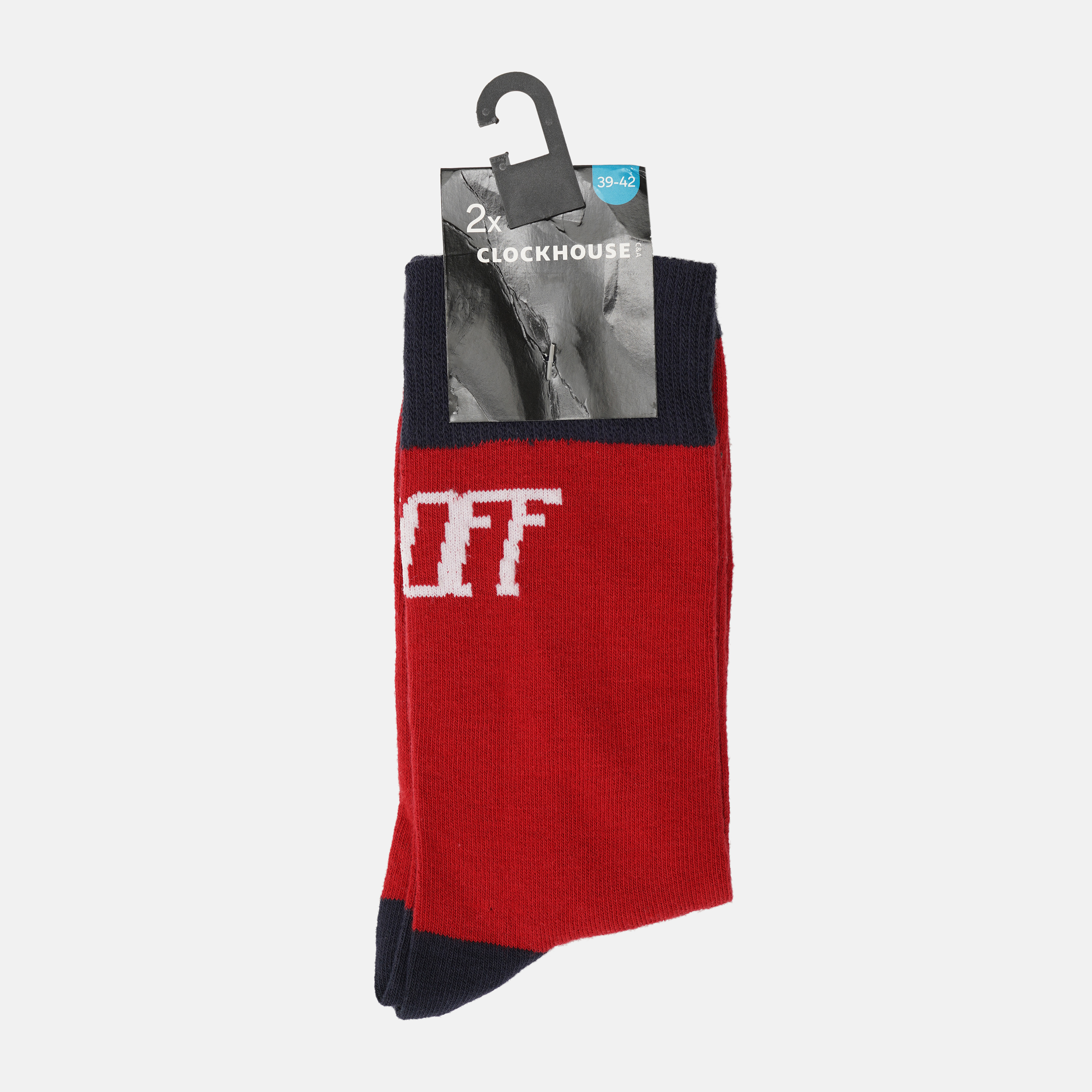 

Носки (2 пары) C&A   красный, белый полоска 7036479840309, Носки (2 пары) C&A 43 46 красный, белый полоска 7036479840309