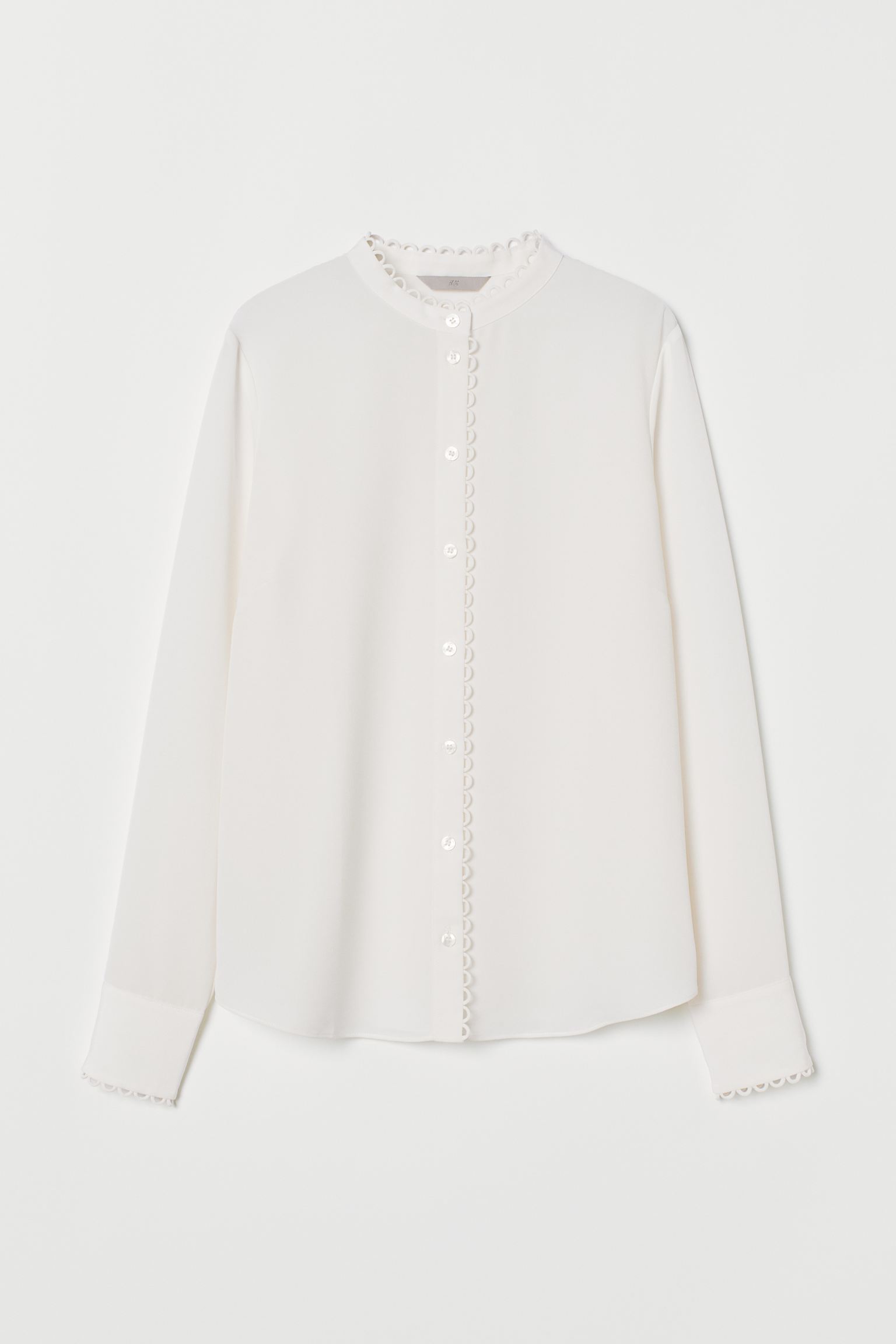 

Блуза H&M S кремовый 4039357872