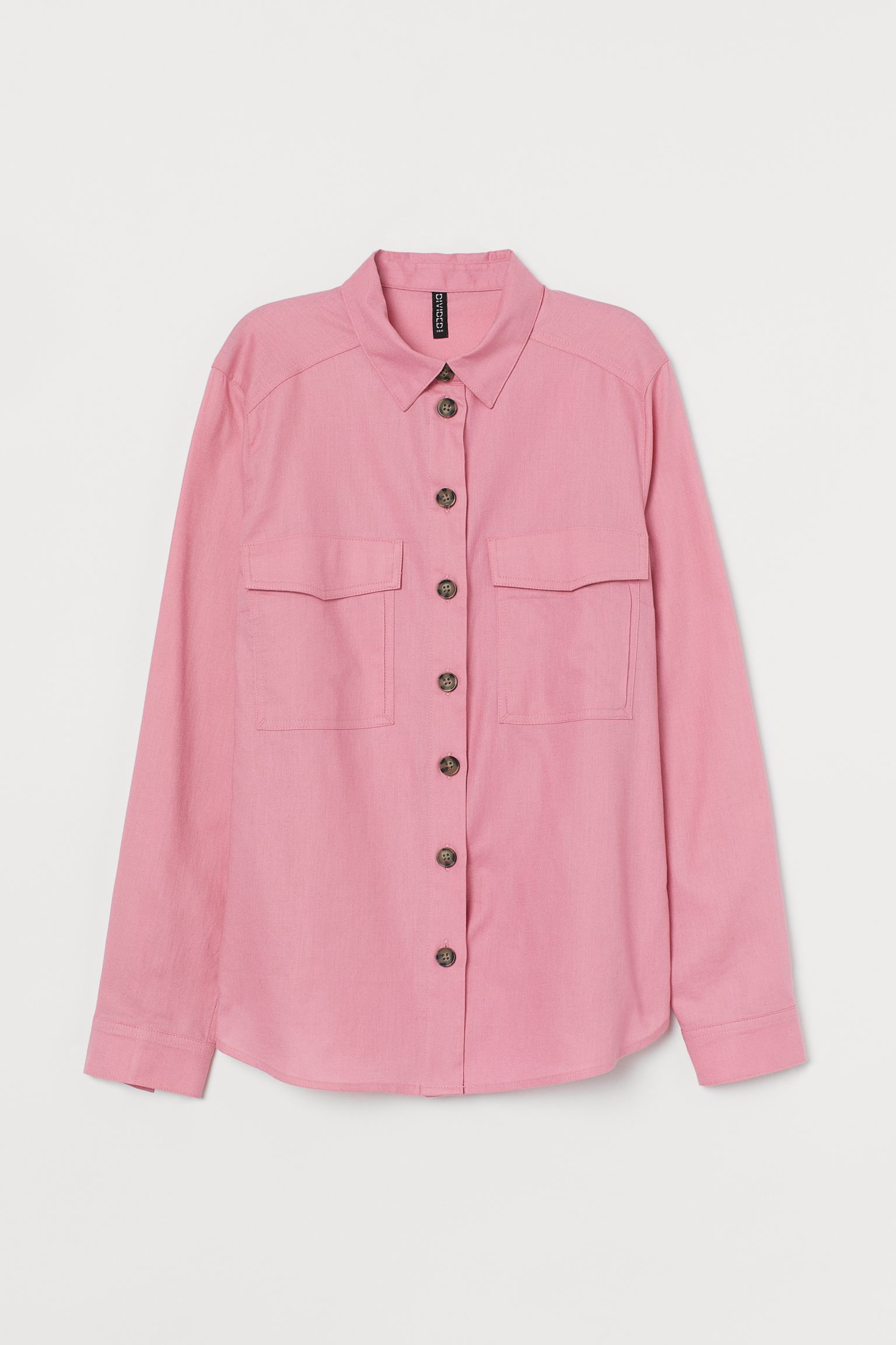 

Рубашка H&M 42 розовая пудра 27066893650