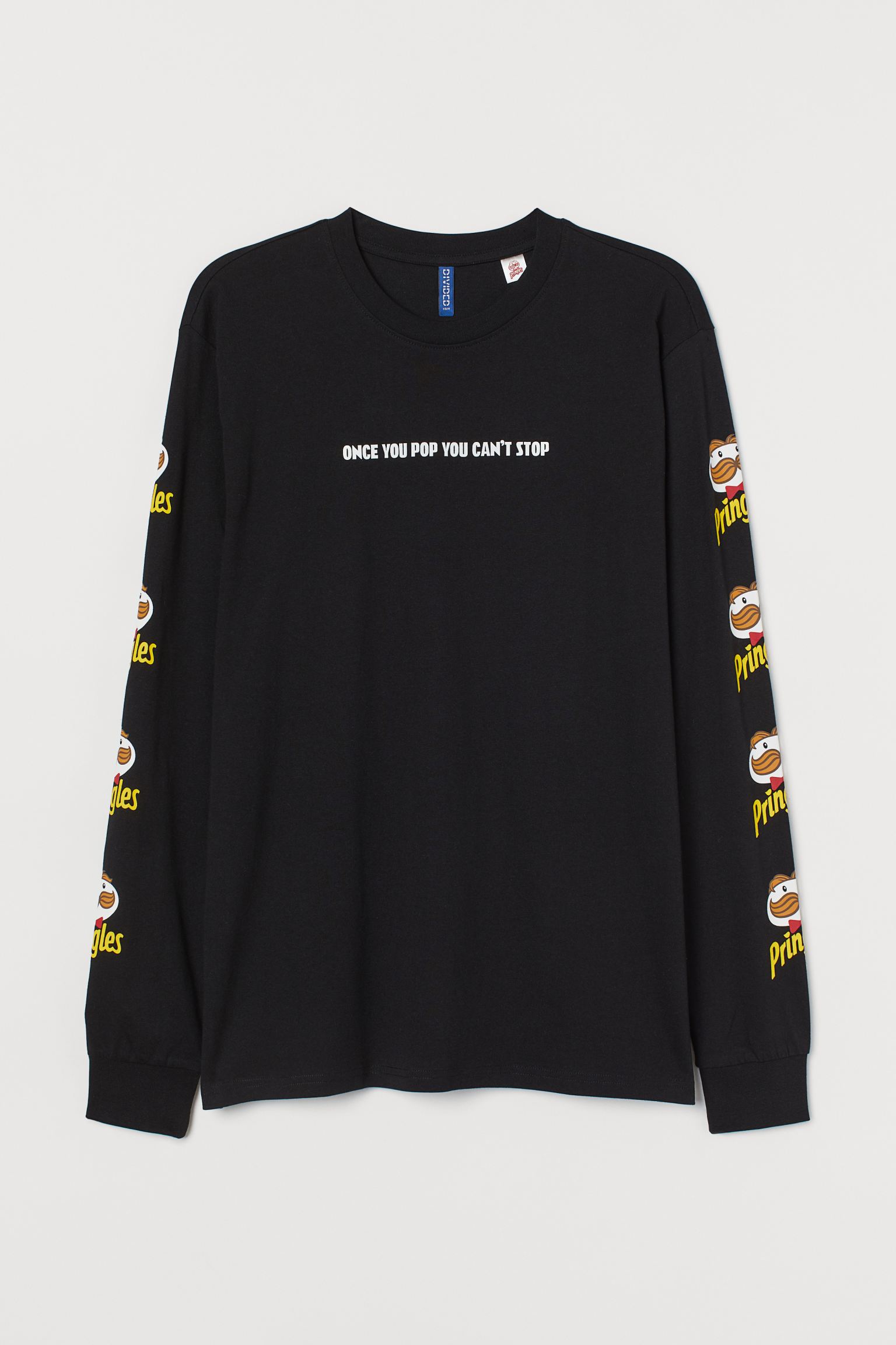 

Лонгслив H&M XL черный принт 25068469371