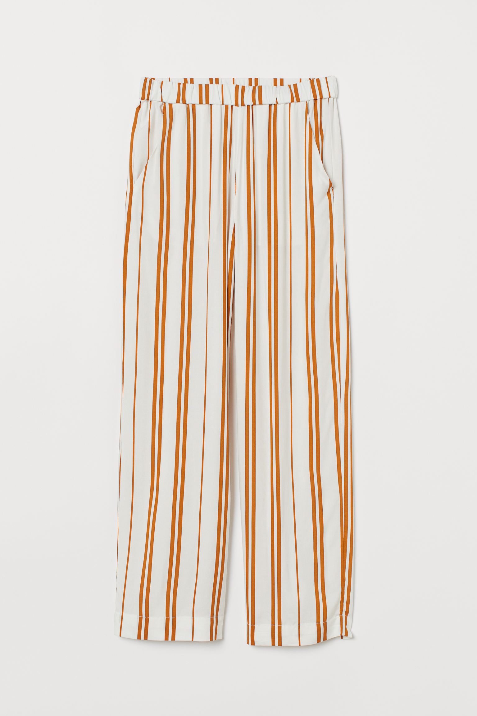 

Брюки H&M  бело горчичный полоска 12076972019, Брюки H&M 40 бело горчичный полоска 12076972019