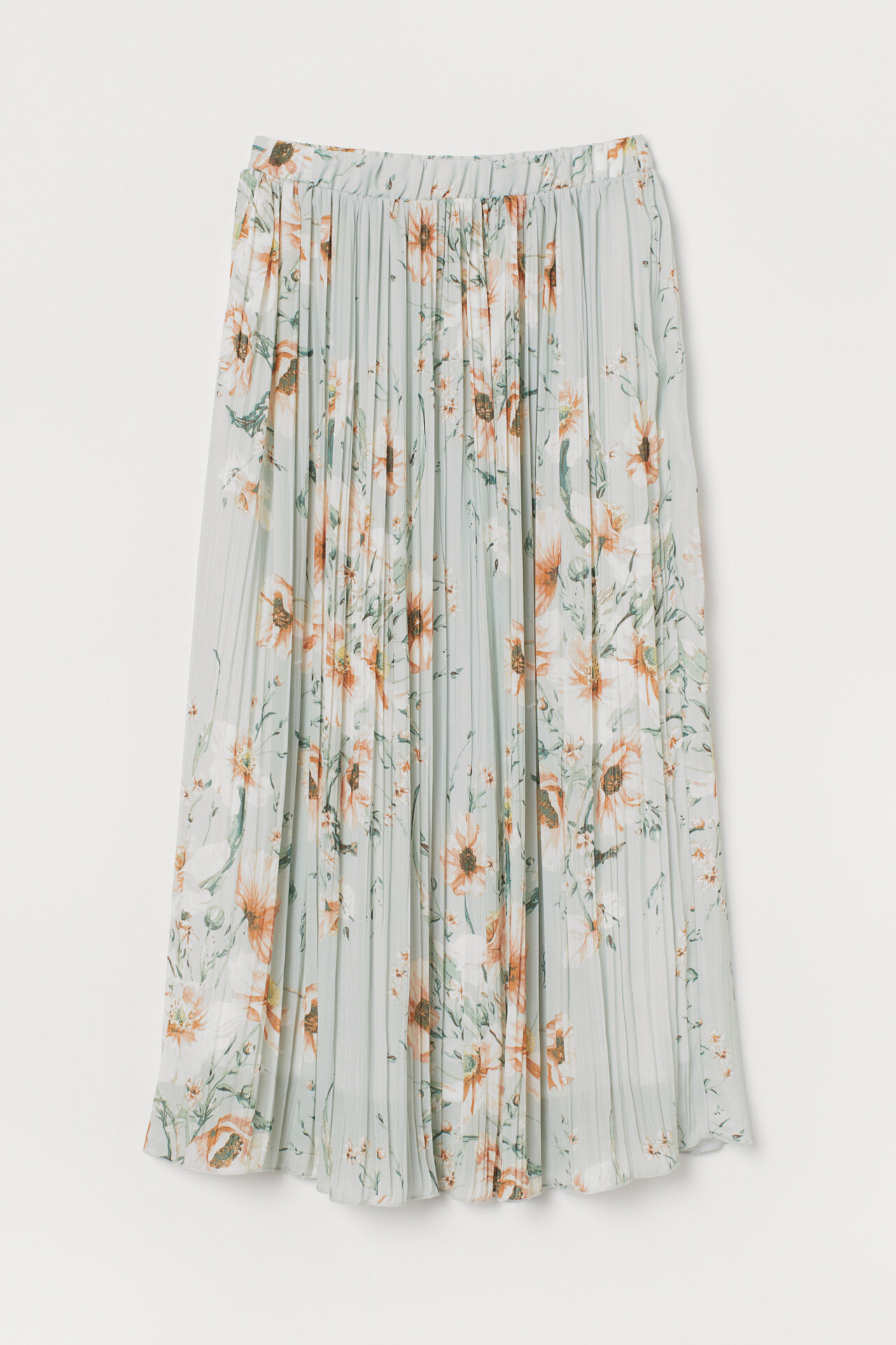 

Юбка H&M XL мятный цветочки 7448399