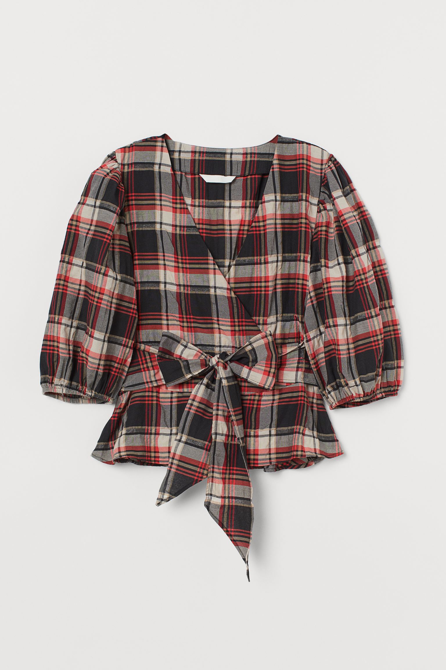 

Блуза H&M  красно черный клетка 13078550762, Блуза H&M 44 красно черный клетка 13078550762