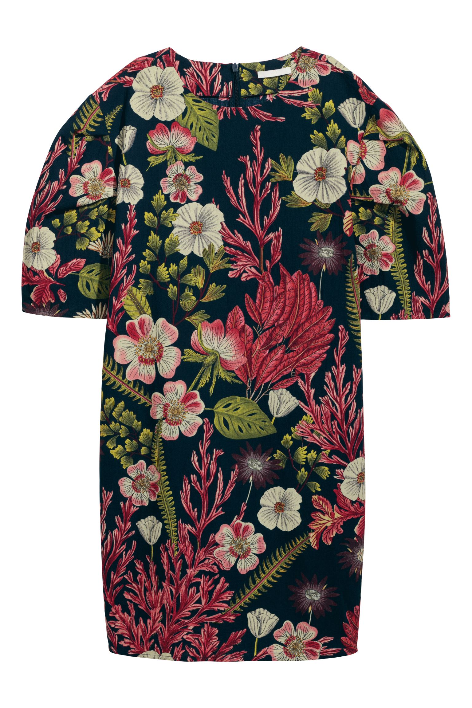 

Платье H&M 38 темно синий цветы 18065871917