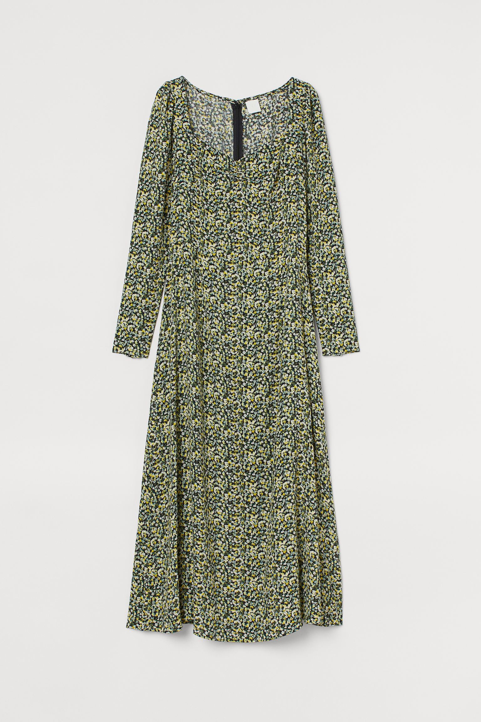 

Платье H&M 48 черно желтый цветы 11079262852