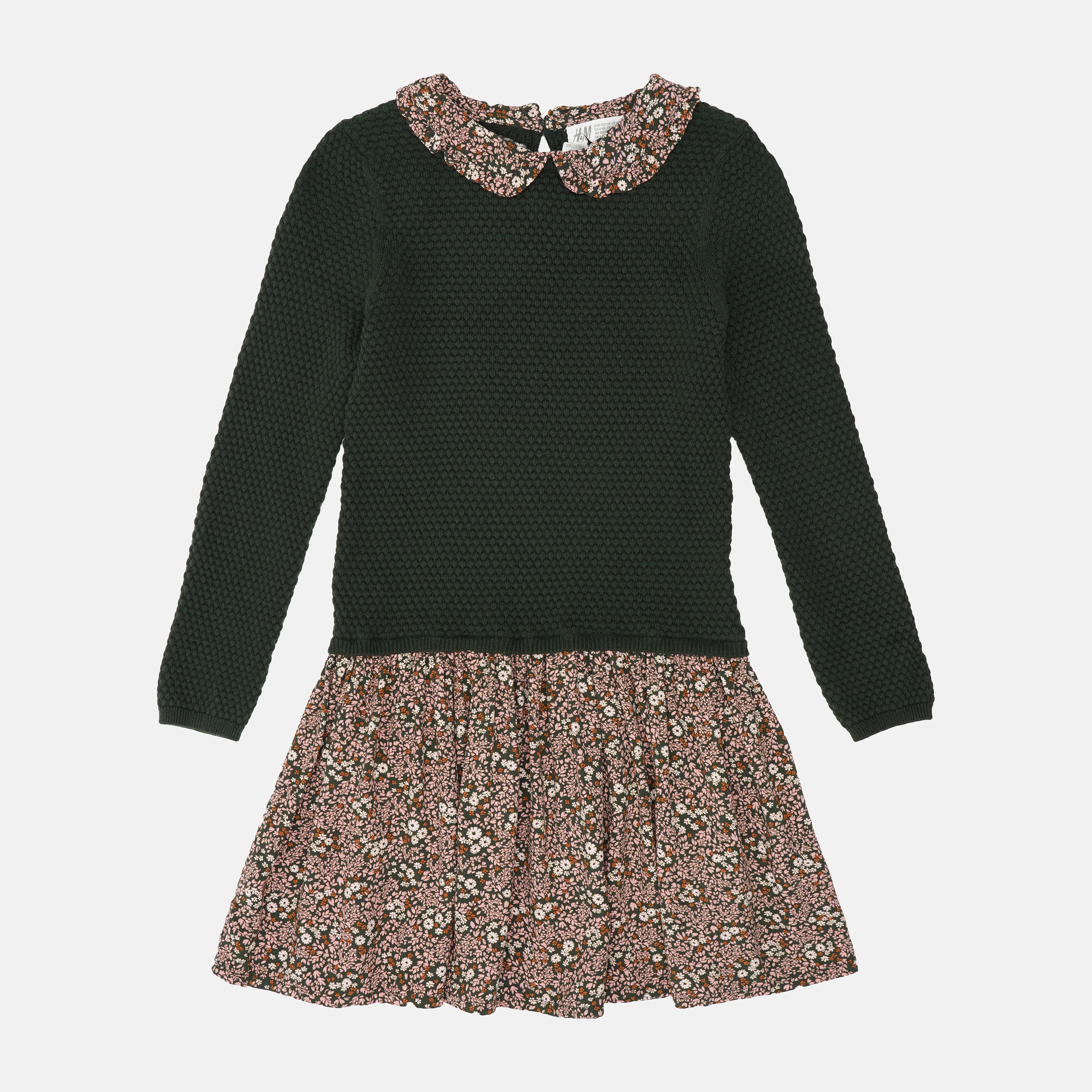 

Платье H&M 122 128см зелено розовый 12052333211