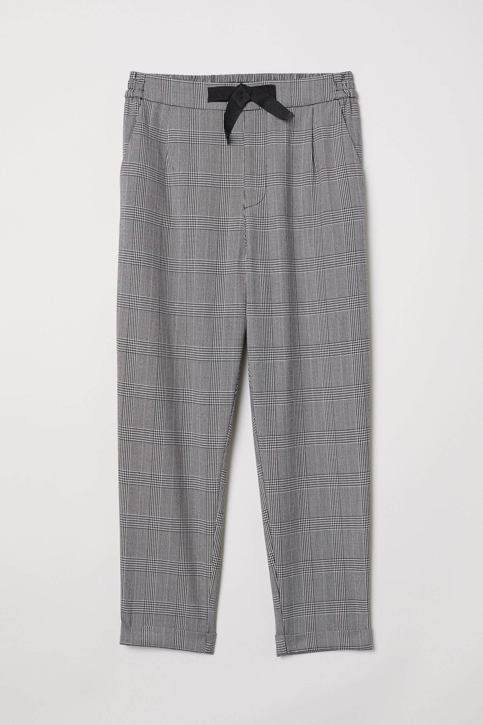 

Брюки H&M 146см черно белый клетка 8076560999