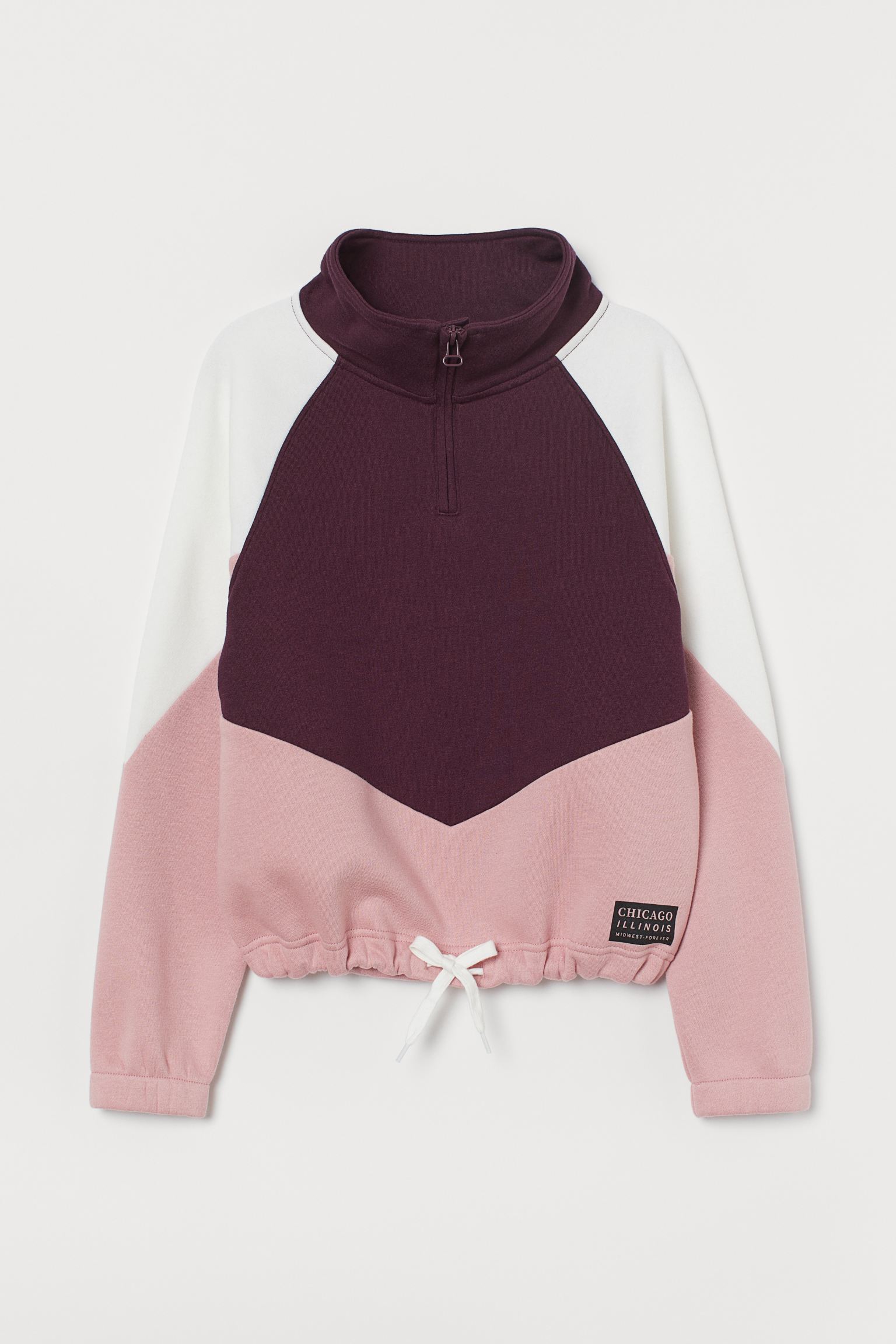 

Свитшот H&M 146 152см бело розовый 8069170002