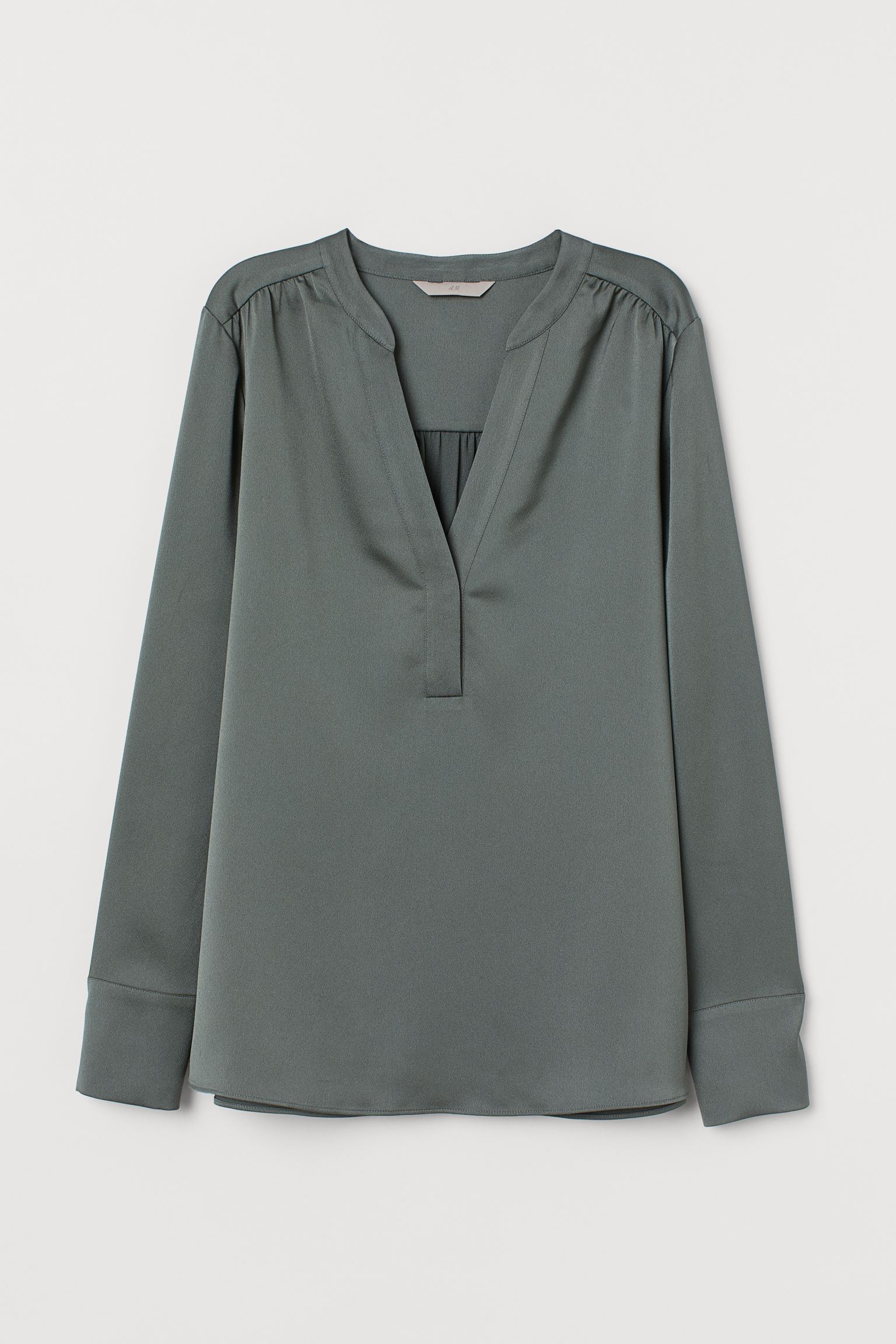 

Блуза H&  серо зеленый 8068645002, Блуза H&M M серо зеленый 8068645002