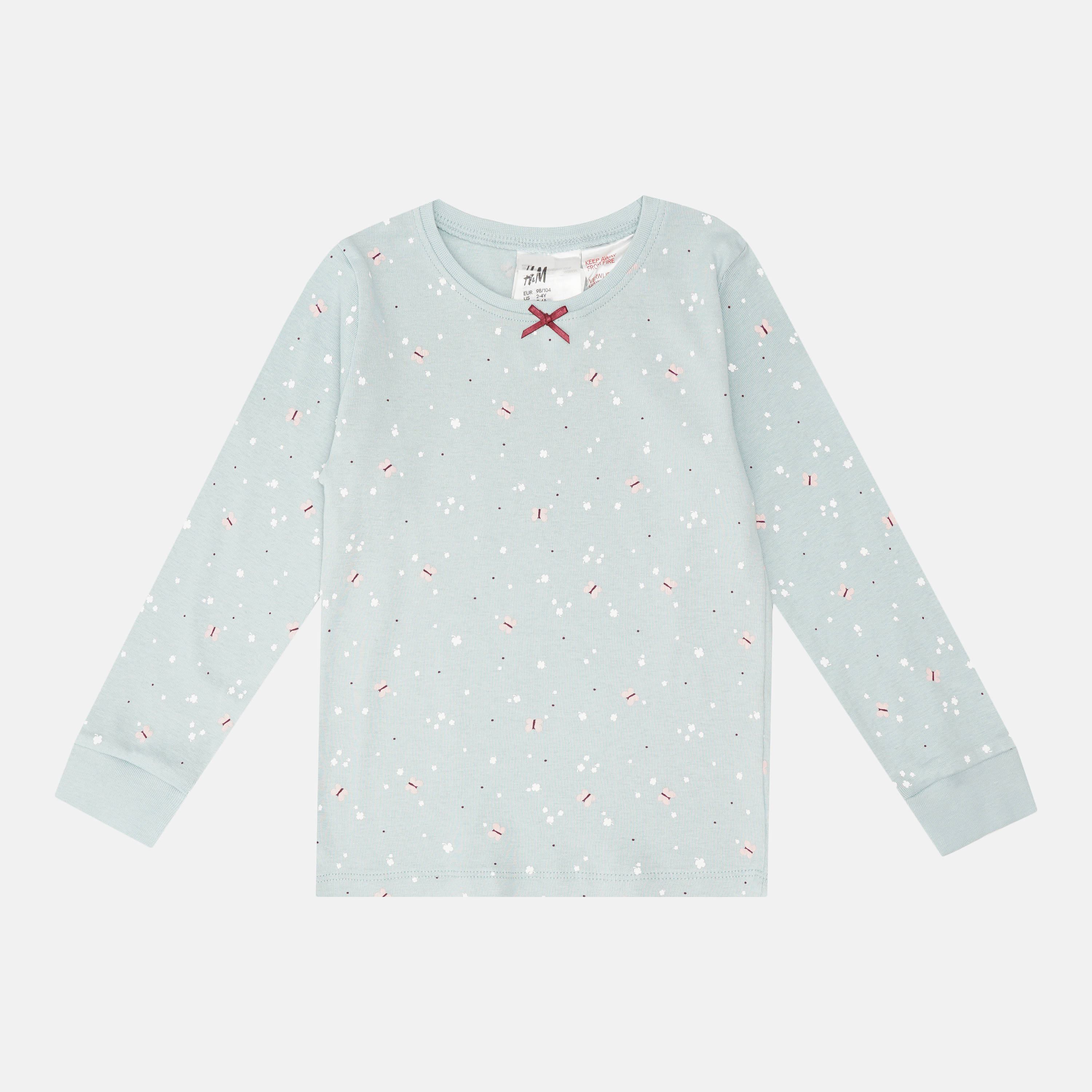 

Лонгслив для сна H&M 98 104см бирюзовый бабочки 240462376500