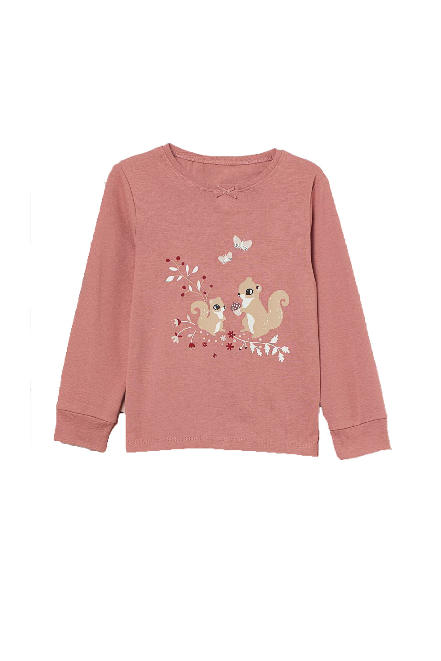 

Лонгслив для сна H&M 110 116см розовая пудра 3046237652
