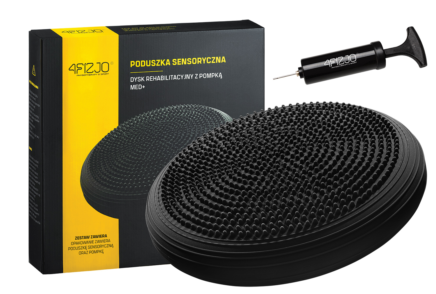 

Массажная балансировочная подушка (сенсомоторная) массажная 4FIZJO MED+ 4FJ0051 Black