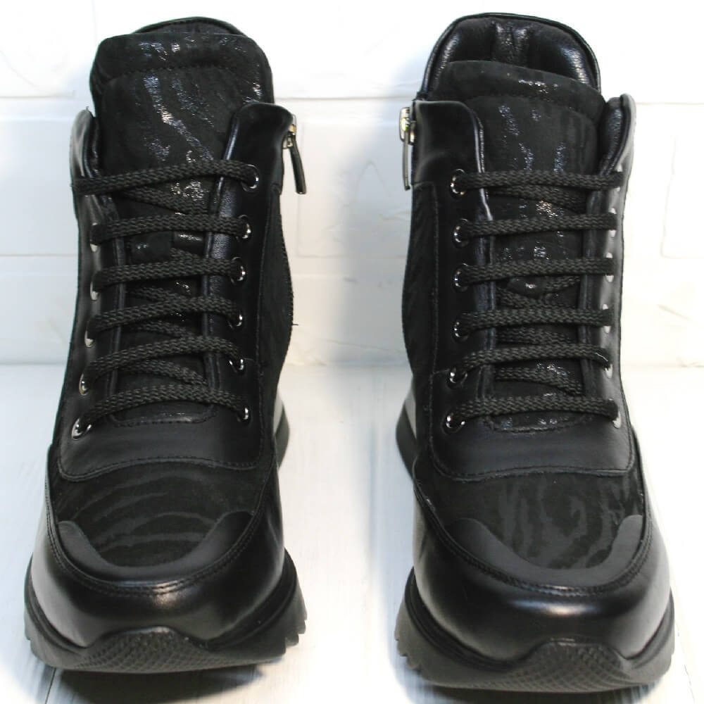 

Женские сникеры Evromoda 231-89-476 черные 36 965