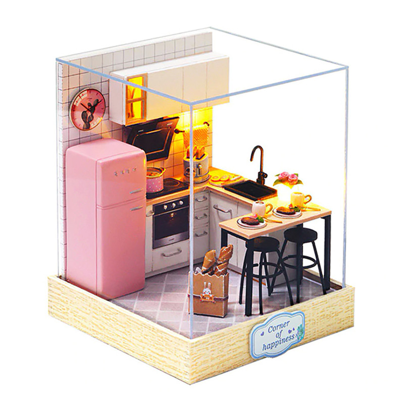 

3D Румбокс кукольный дом конструктор DIY Cute Room BT-027 Кухня 23*23*27,5см (F_6680-22889)
