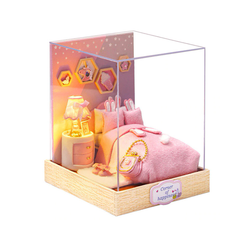 

3D Румбокс кукольный дом DIY Cute Room QT-028 Спальня детский конструктор (F_5797-19424)