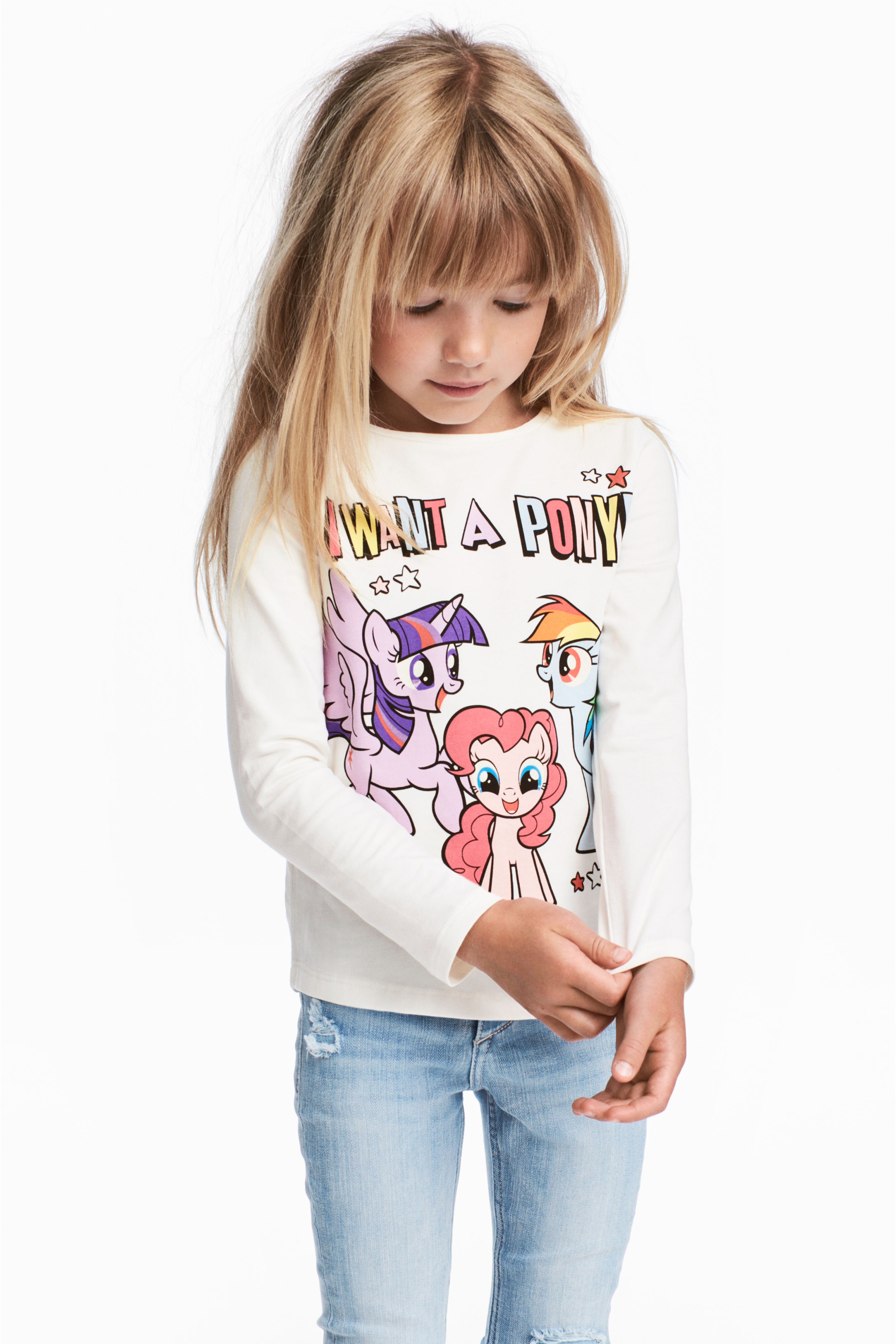

Лонгслив H&M 134 140см молочный 5136166