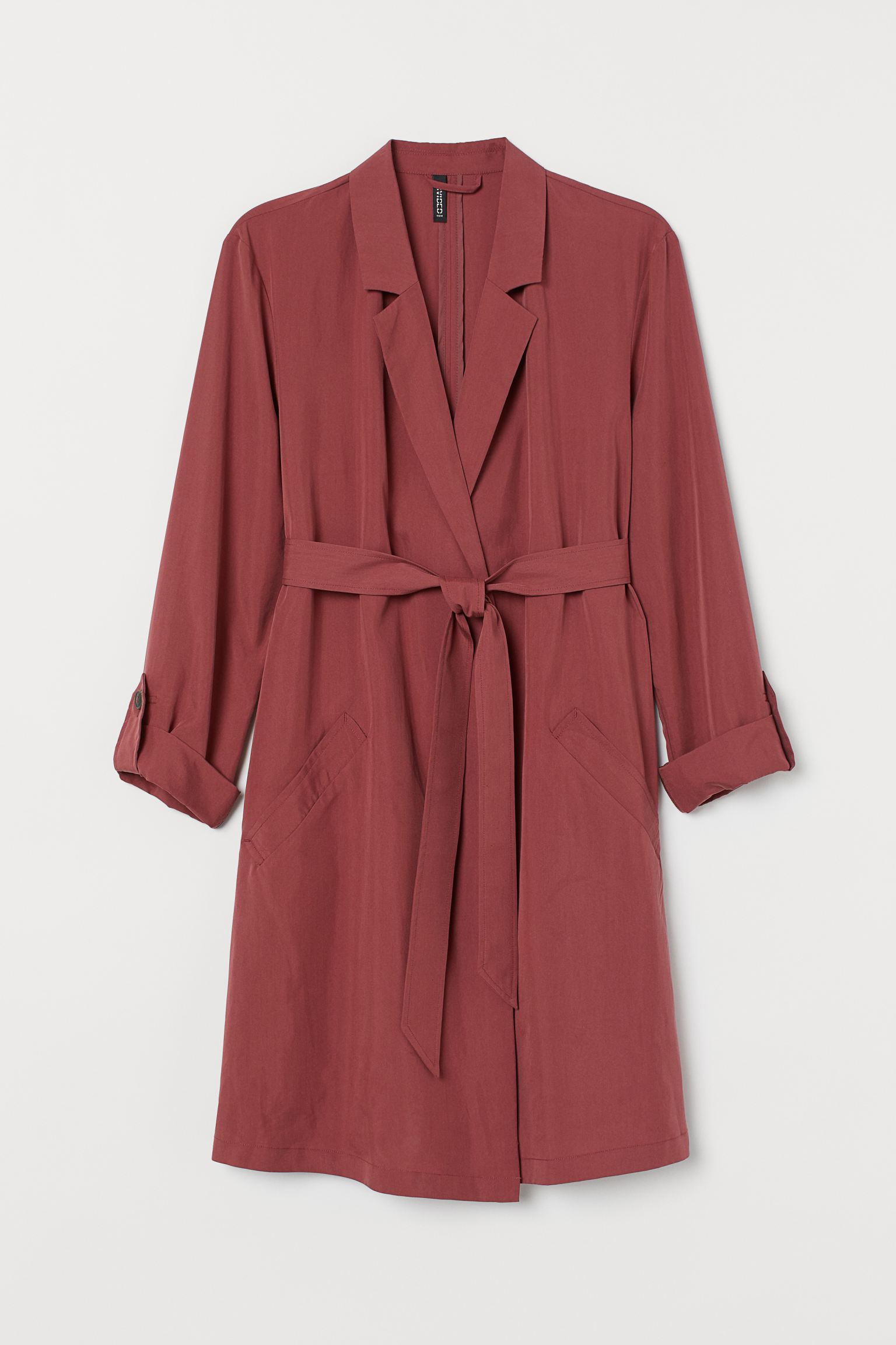 

Плащ H&M 3XL темно розовый 11068488852
