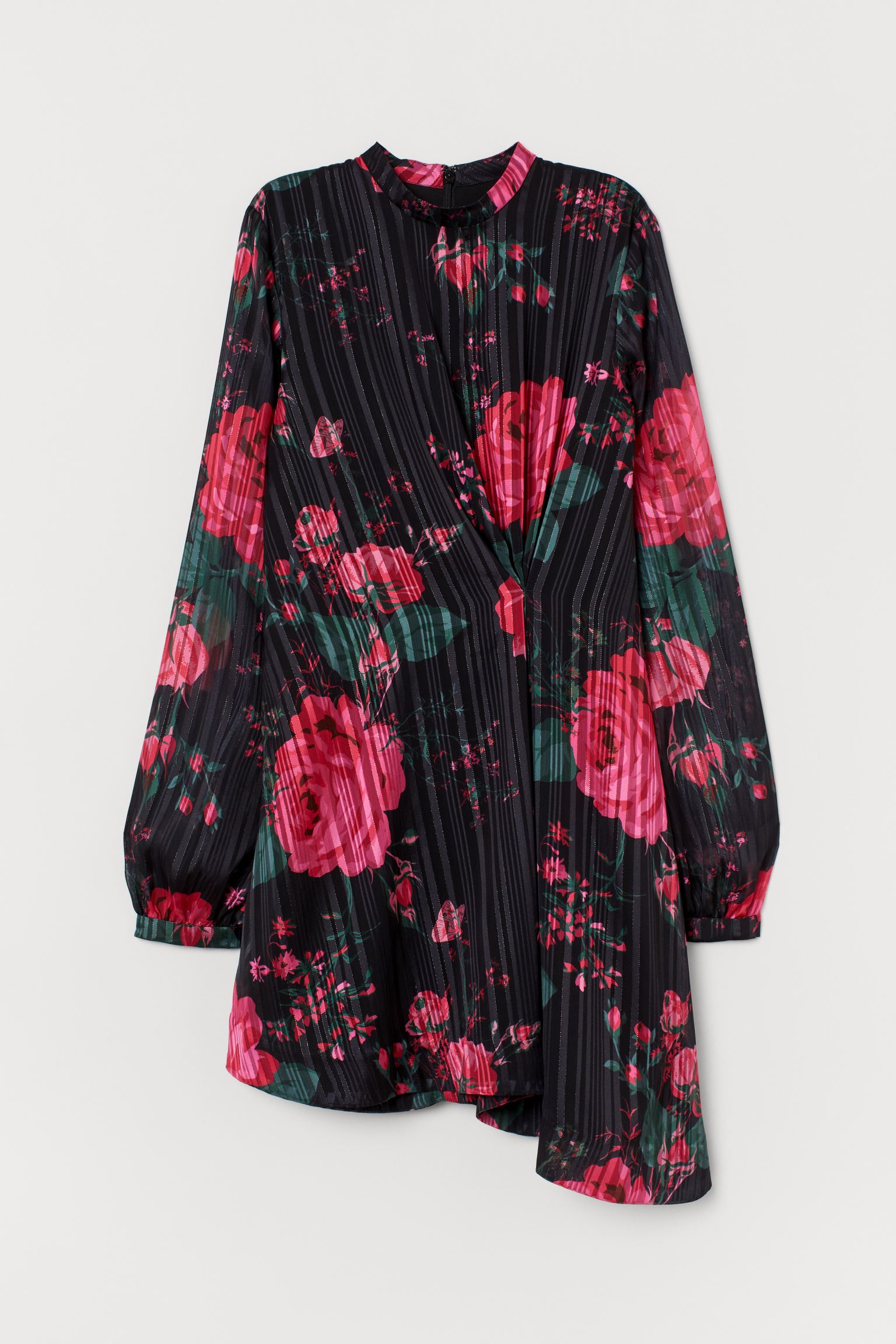 

Туника H&M  черный цветы 7078054420, Туника H&M 38 черный цветы 7078054420