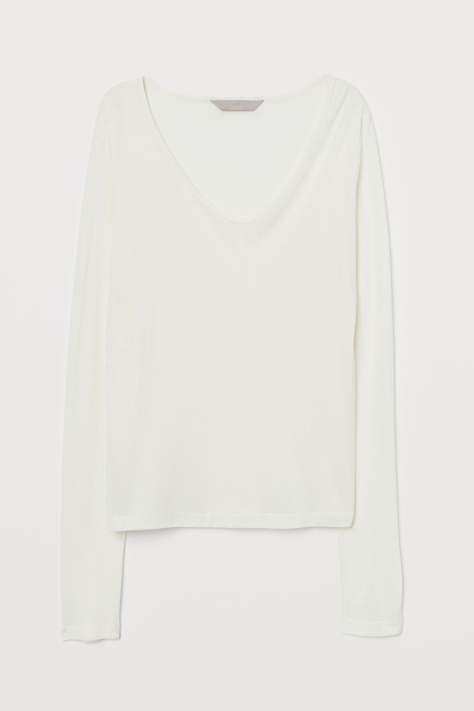 

Лонгслив H&M  молочный 1906804541, Лонгслив H&M XL молочный 1906804541