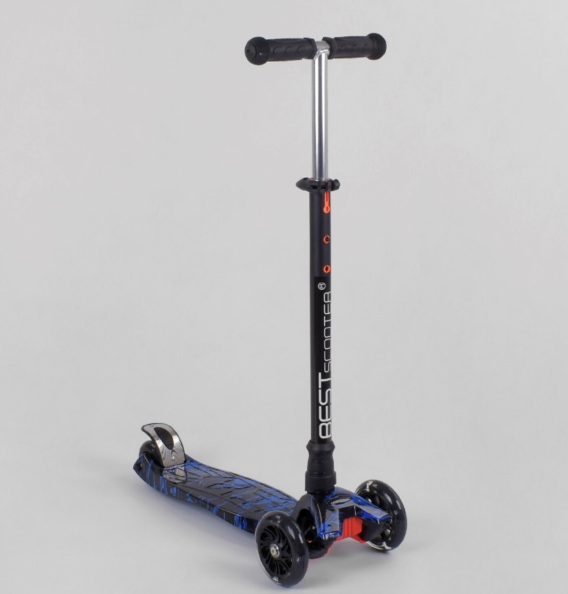 

Самокат Best Scooter Maxi светящиеся колеса Черно-синий (А24659/779-1528)