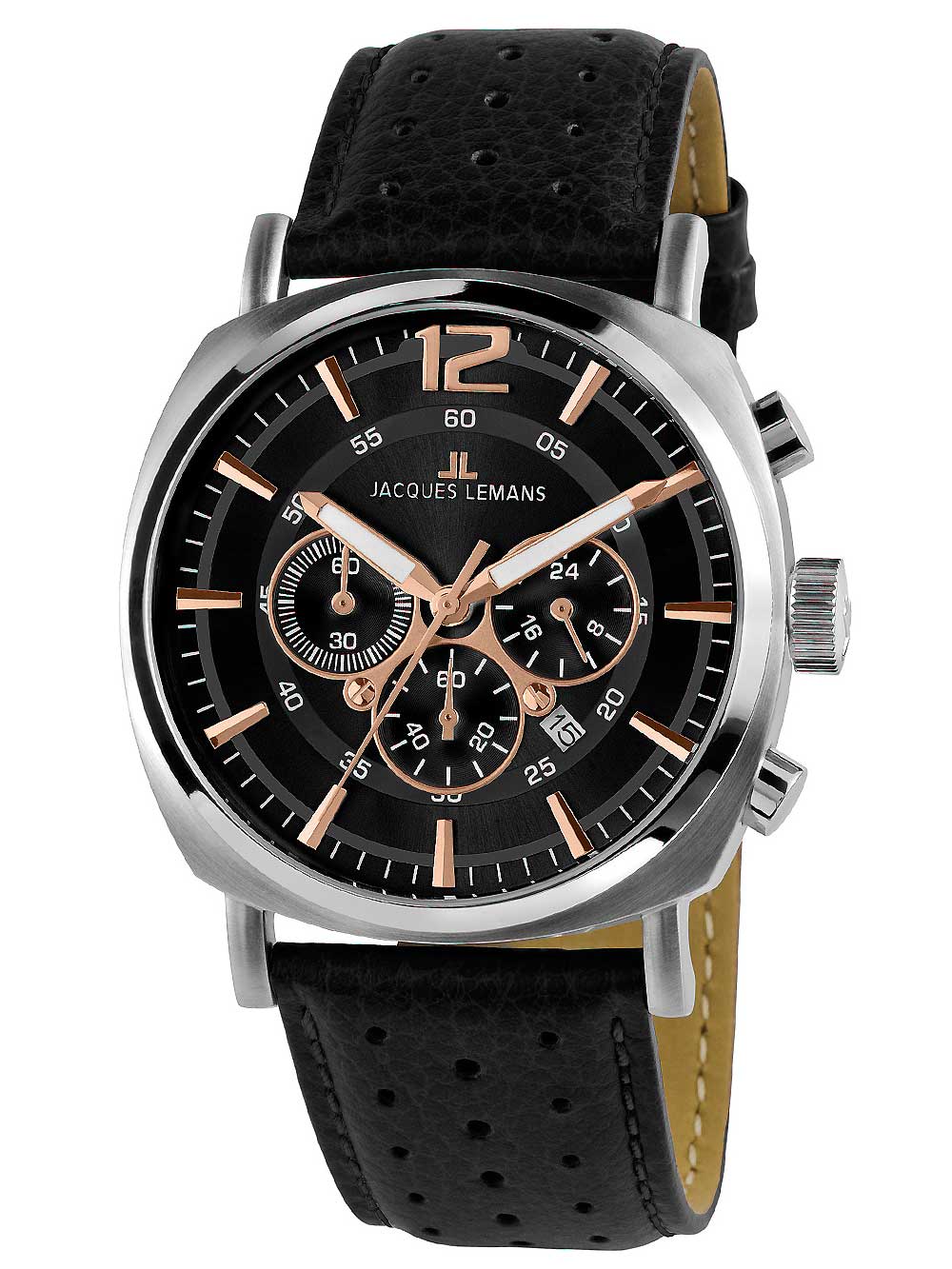 

Часы Jacques Lemans 1-1645J Lugano Chronograph Herren 46mm 10ATM