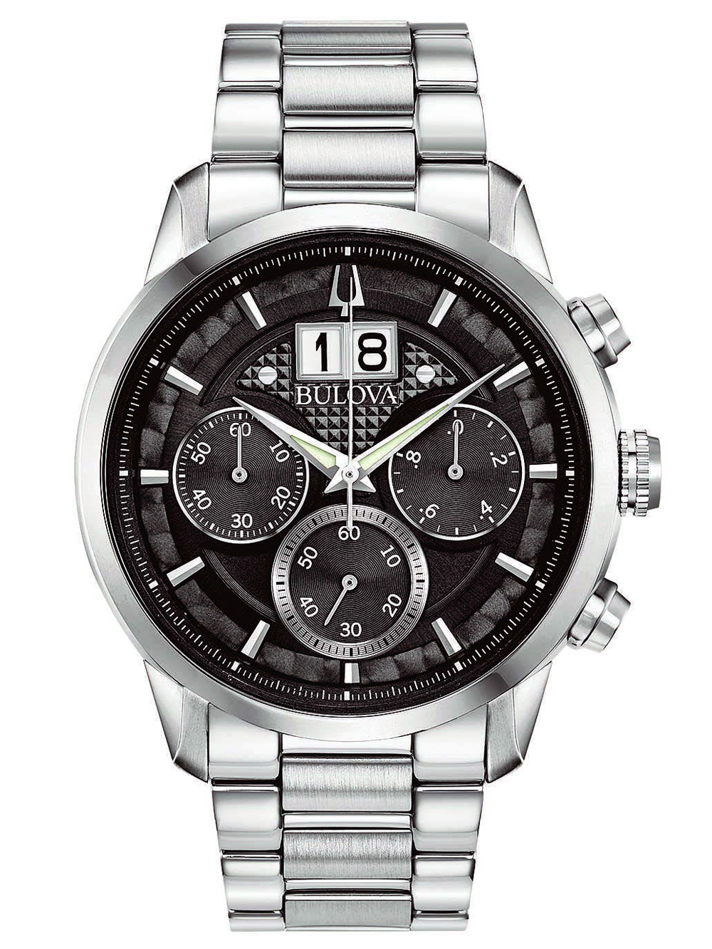 

Часы Bulova 96B319 Sutton Classic Chronograph 44mm 3ATM