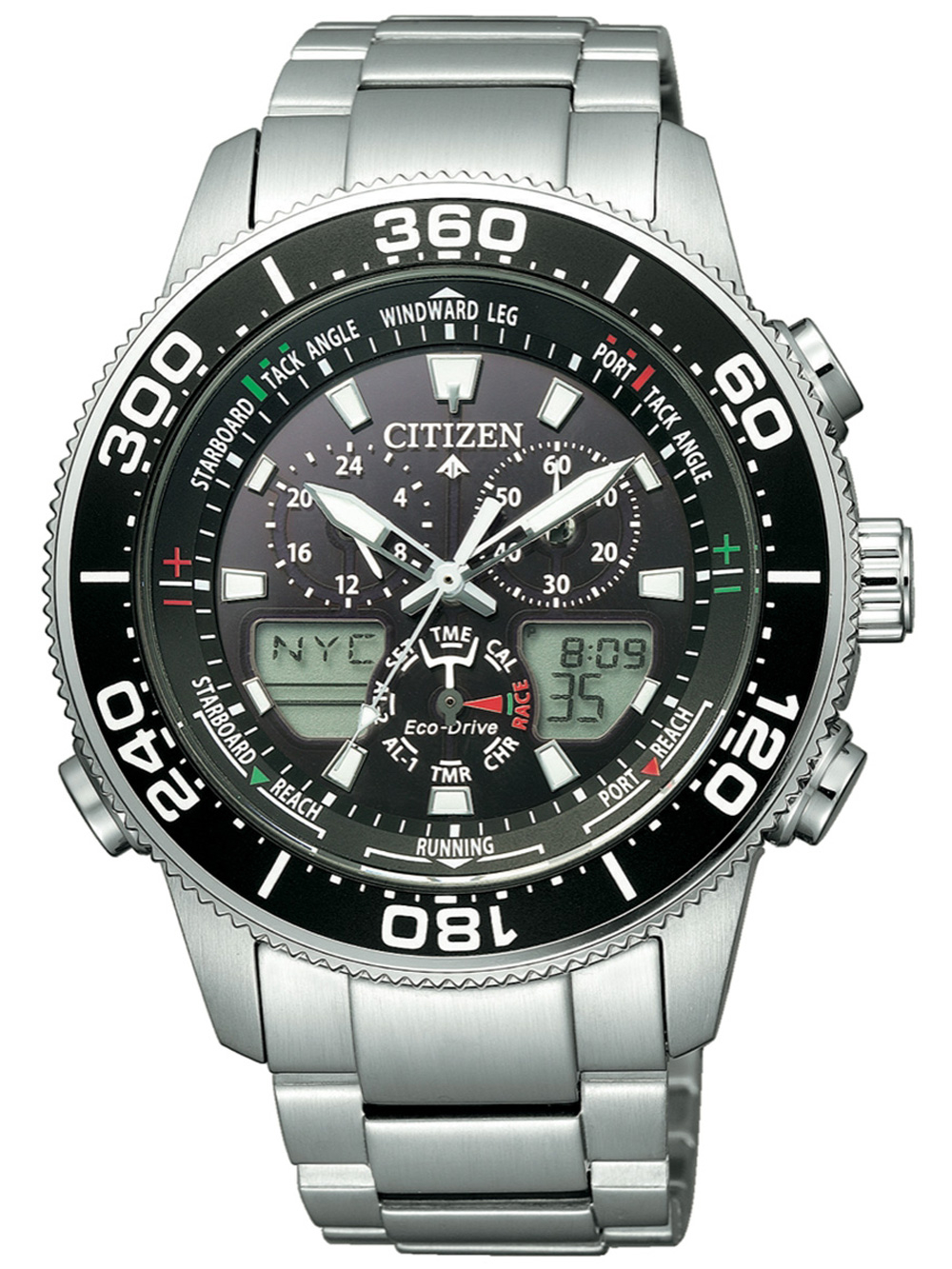 

Часы Citizen Eco-Drive JR4060-88E Promaster Marine Yacht 44mm 20ATM