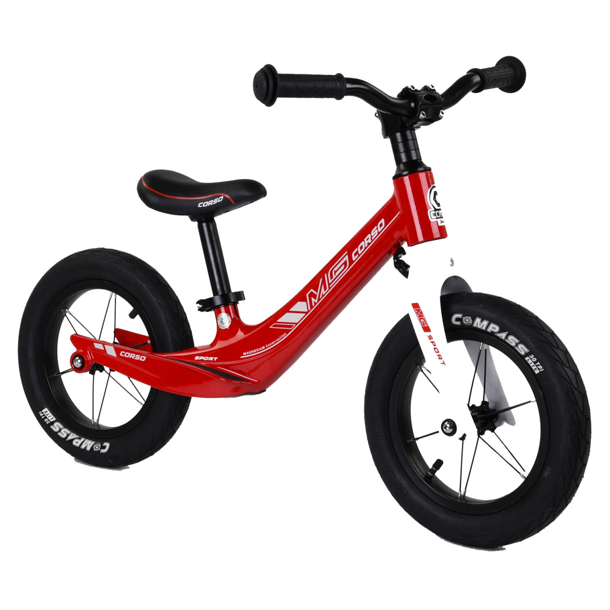 

Беговел CORSO MG Sport 10567 12" Красно-белый