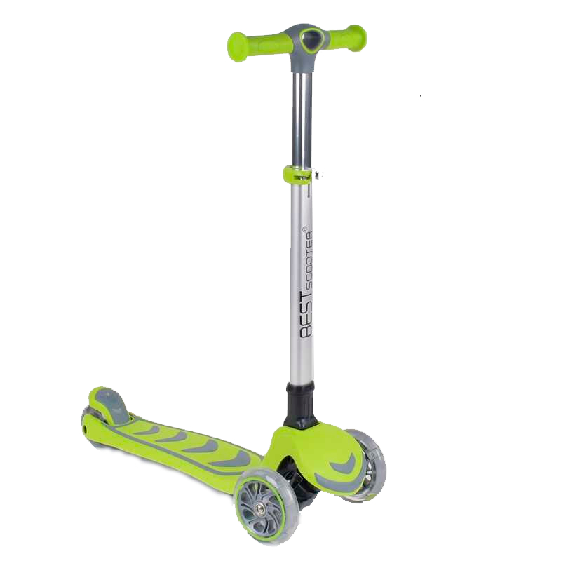 

Самокат трехколесный 46987 Best Scooter, САЛАТОВЫЙ, складной алюминиевый руль, 4 колеса PU со светом, d=12 см