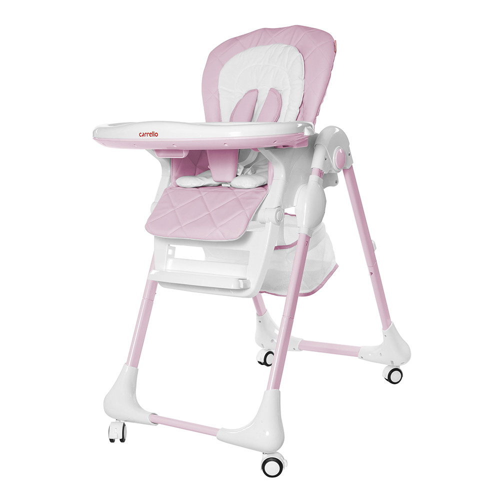 

Стульчик для кормления CARRELLO Toffee CRL-9502/2 Розовый с белым