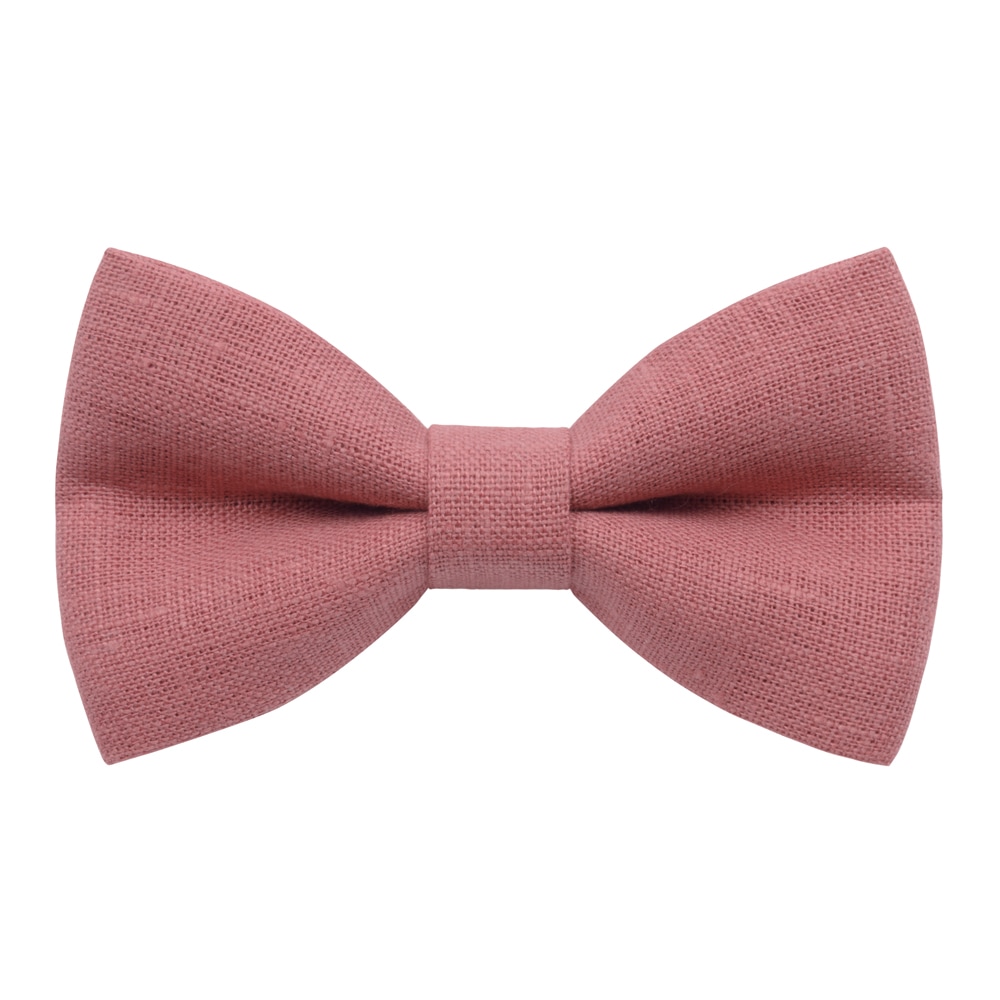 

Бабочка Bow Tie House большая Light Coral льняная 10252L