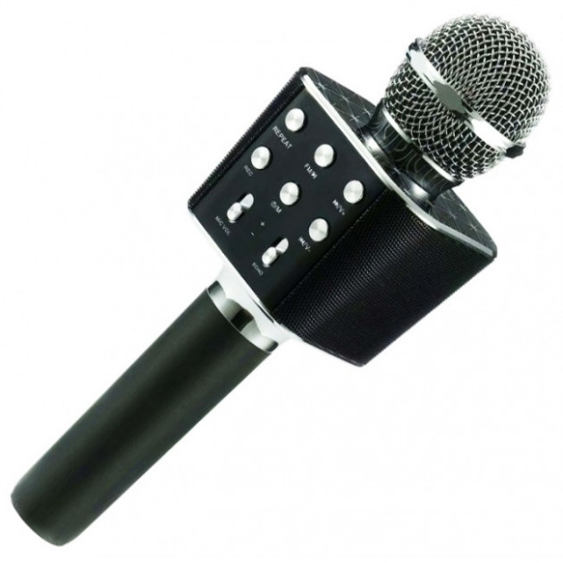 

Беспроводной караоке-микрофон WSTER WS-1688 Bluetooth USB Черный (468DTG340)