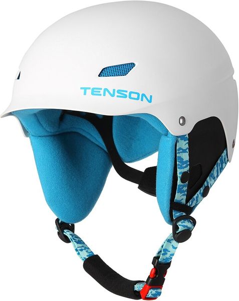 

Подростковый горнолыжный шлем с механизмом регулировки Tenson Park Jr 52-56 Белый/Голубой (5013185-001)