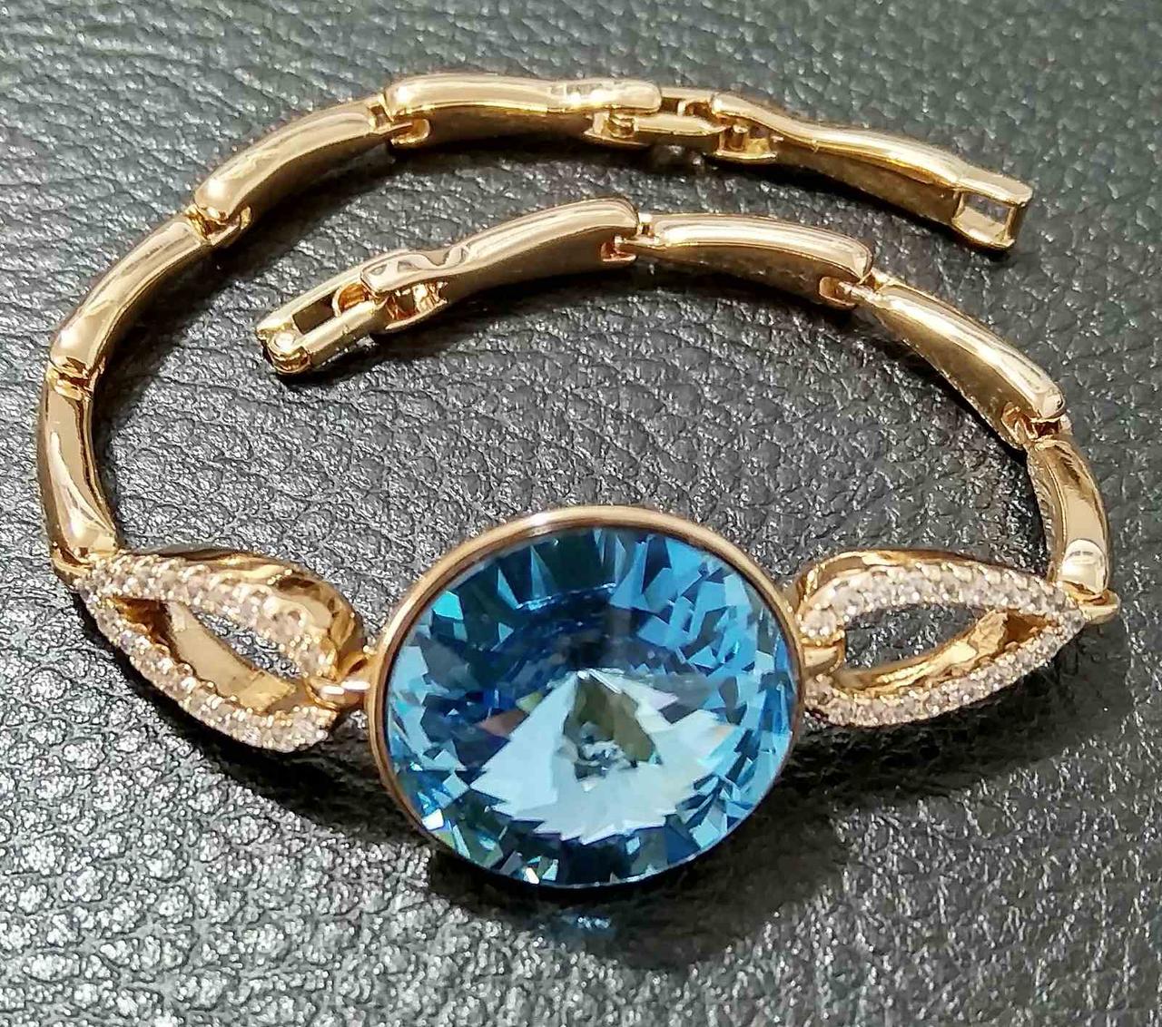 

Браслет Xuping с кристаллами Swarovski Позолота 18К бсв-007