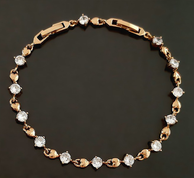 

Браслет Xuping с цирконами Позолота РО хбж-098