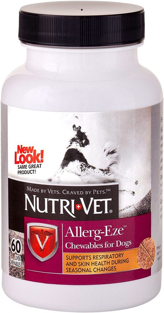 

Жевательные таблетки для собак, при аллергии Nutri-Vet Allerg-Eze 60таб