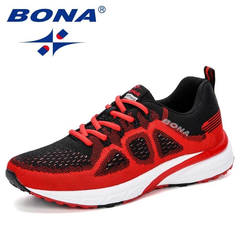 

Кроссовки мужские оригинальные Bona 11195 красные текстиль 42р