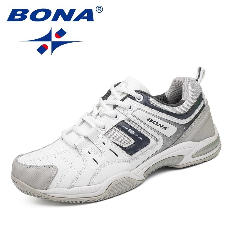 

Кроссовки мужские оригинальные Bona 32855 серые кожа 43р