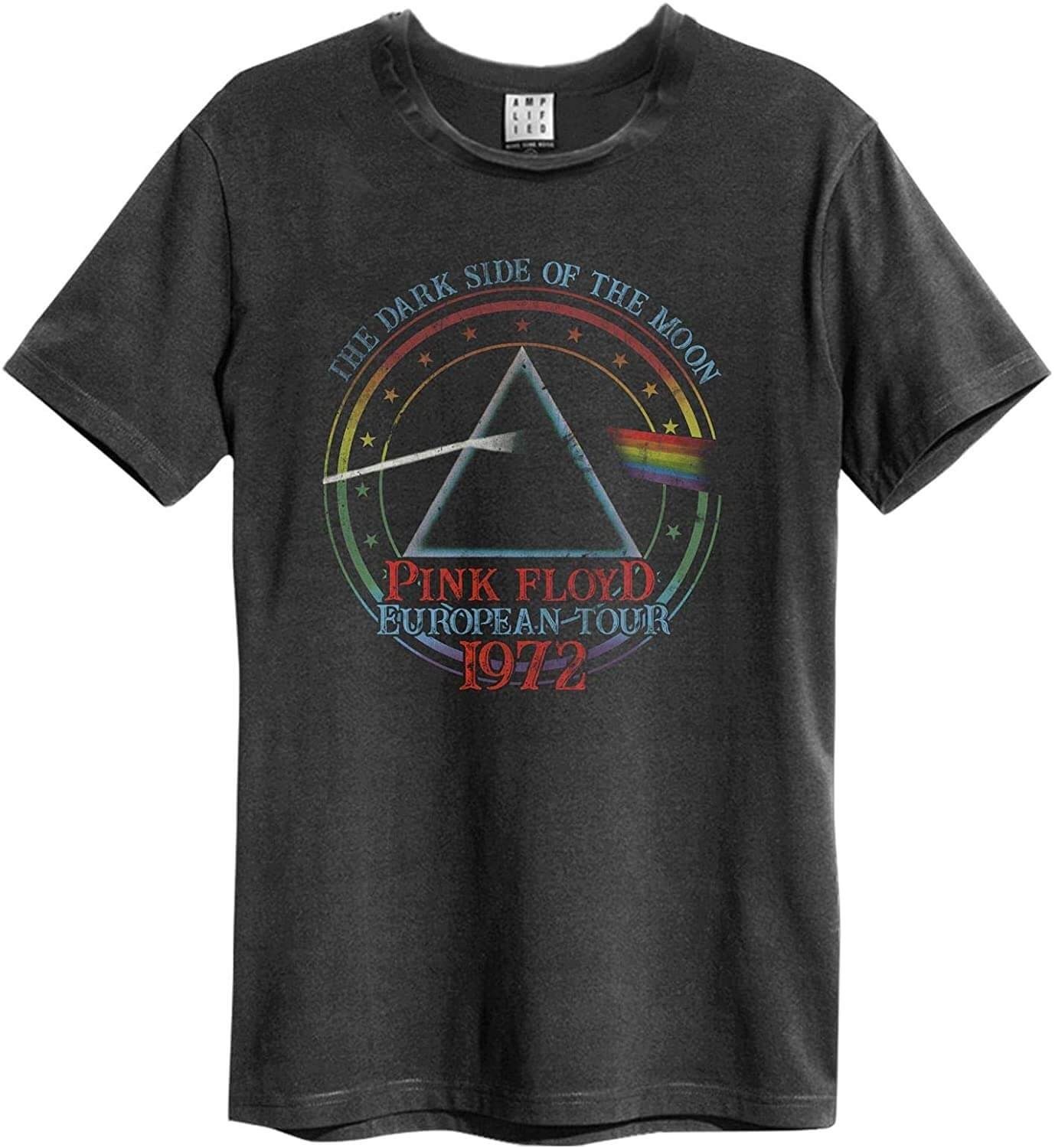 

Футболка Amplified Pink Floyd The Dark Side Of The Moon European Tour 1972  Темно-серая Мужская ZAV210A84, Футболка Amplified Pink Floyd The Dark Side Of The Moon European Tour 1972 L Темно-серая Мужская ZAV210A84