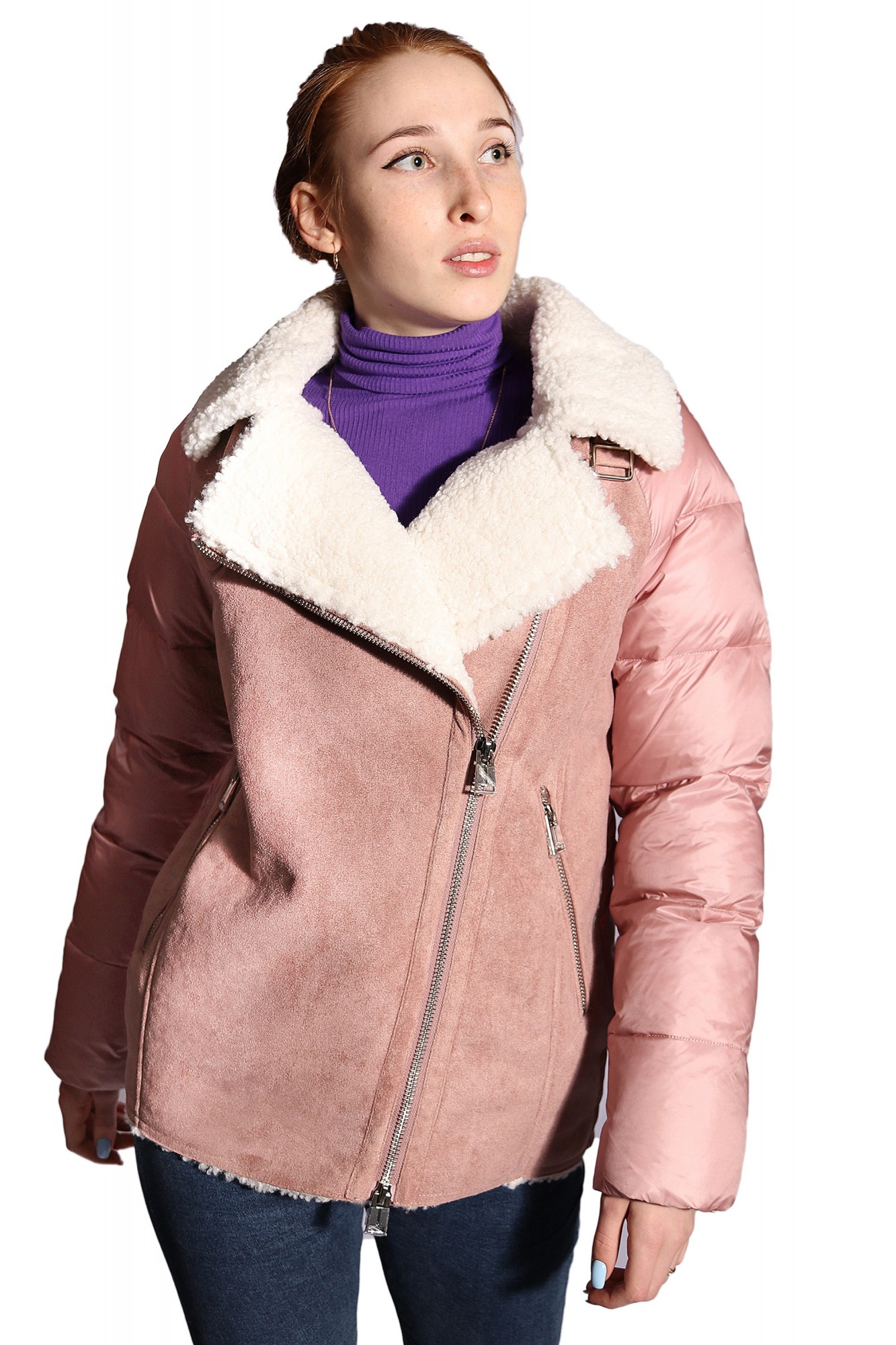 

Пуховик EVACANA 9257 пудра, Пуховик EVACANA 9257 пудра 44