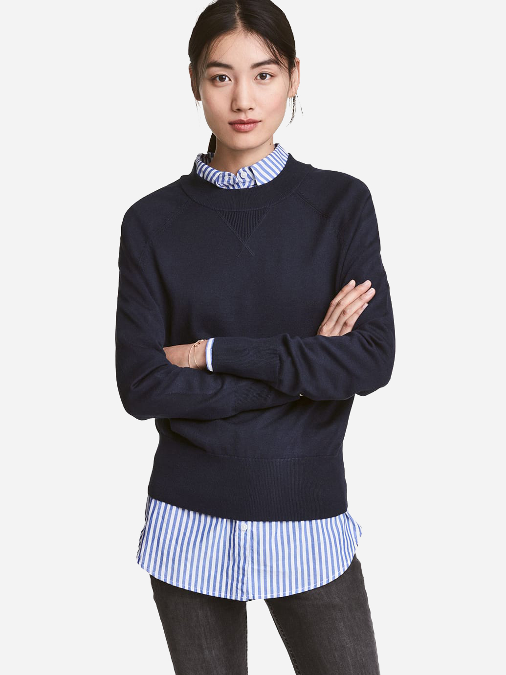 

Джемпер H&M 470955 M Темно-синий