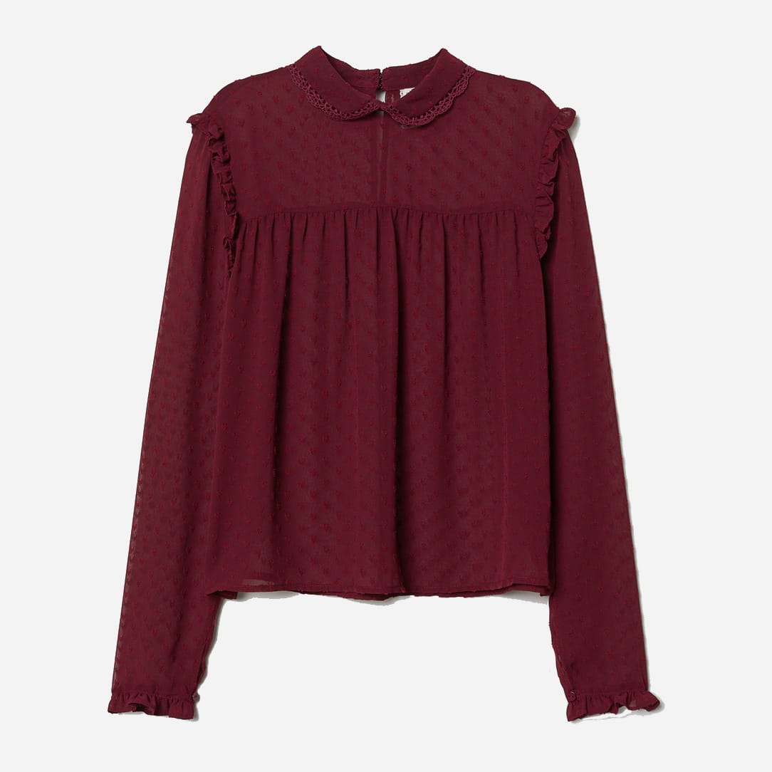 

Блузка H&M 0677737_борд_01 42 Бордовая
