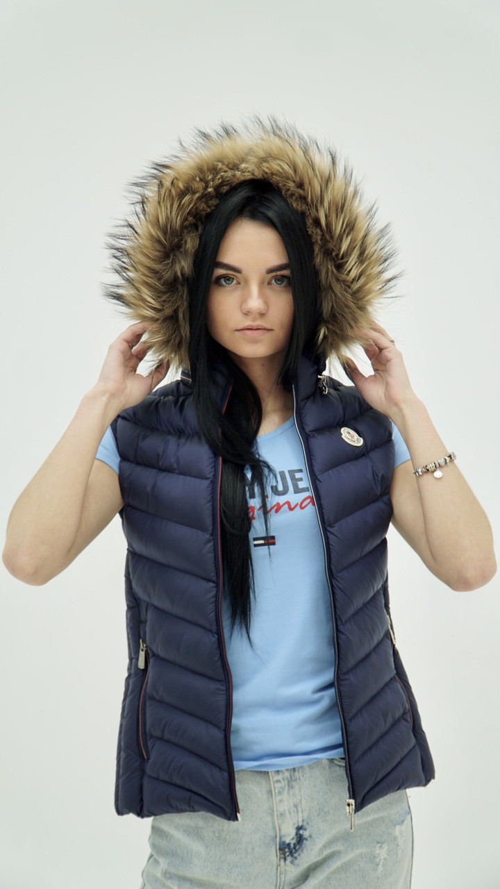 

Жилет женский Moncler MC-168-1838 Dark Blue 1 (S)