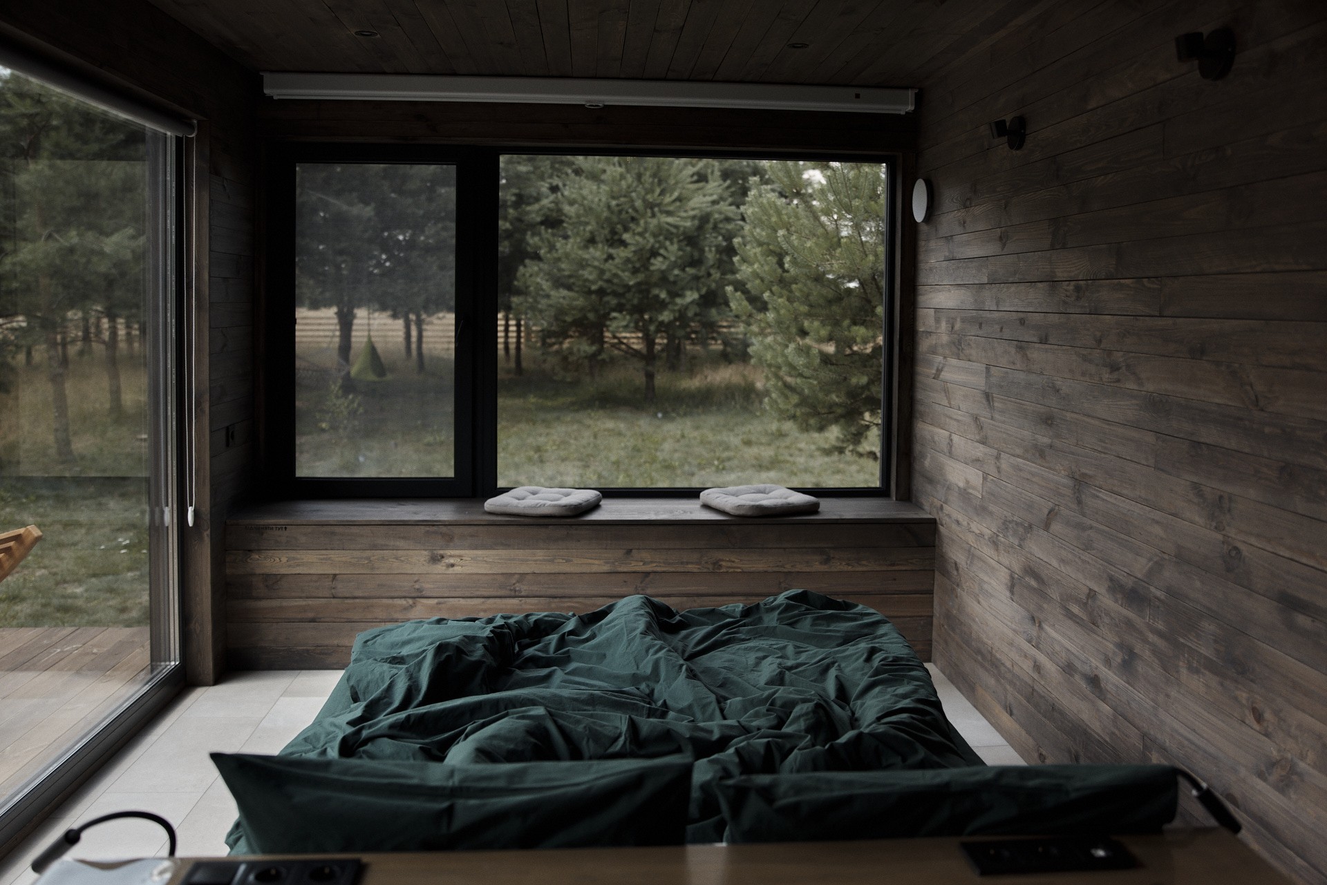 

Постельное белье из вареного хлопка Monhome Forest Темно-зеленый Евро 200х220