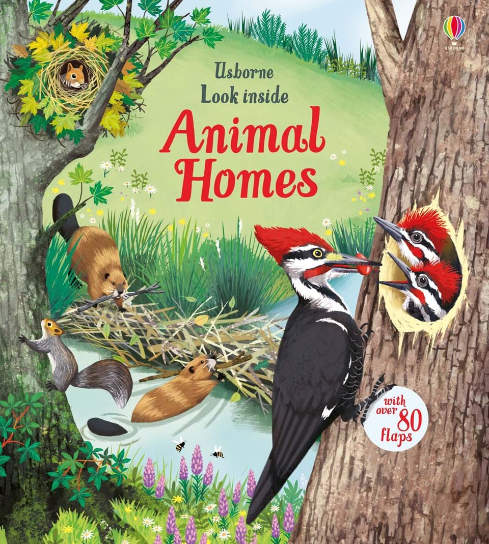 

Детская книга Usborne Усборн Загляните внутрь домов животных, англ. язык (9781474942928)