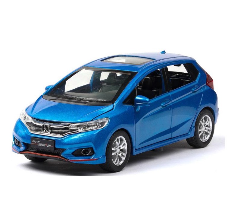 

Модель автомобиля Honda Fit GK5 1:32 шестидверная модель синий цвет