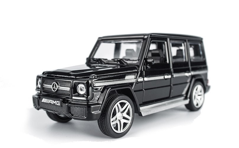 

Модель автомобиля из сплава Mercedes-Benz G65 1:32 матовая черная машина с функцией возврата